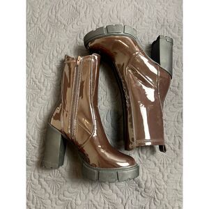 ALDO Ilanna Ankle Boot Lug Sole SZ 9M Fall Winter Chic Leather Mobwife Cute:NWOT